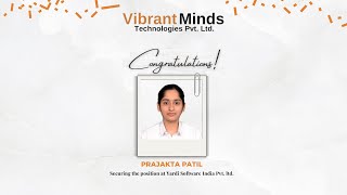 Congratulations Prajakta Patil on your achievement for placing in Yardi Software India Pvt Ltd [upl. by Eimat710]