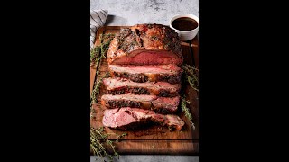 HerbCrusted Prime Rib with Au Jus [upl. by Anirehtak]