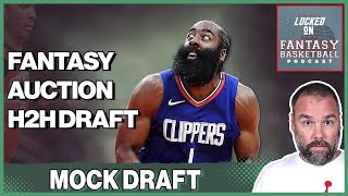 NBA Fantasy Basketball 12 Team Auction Mock Draft  Categories [upl. by Leelahk577]