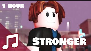 Roblox Music Video ♪ quotStrongerquot The Bacon Hair  1 HOUR [upl. by Schnorr]