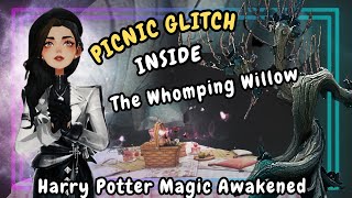 PICNIC GLITCH INSIDE THE WHOMPING WILLOW In Harry Potter Magic Awakened [upl. by Eirrol]