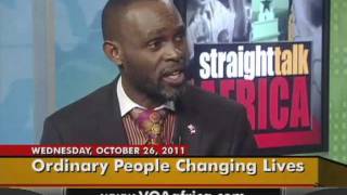 Derreck Kayongo talks about recovering and recycling soap [upl. by Odnanreh973]