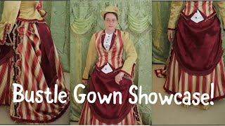 Bustle Showcase  Bustle Gown Part 10 costube [upl. by Eenet]