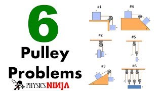 6 Pulley Problems [upl. by Yran162]