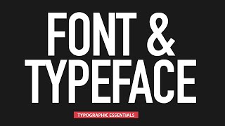 The Difference Between Typefaces and Fonts [upl. by Benil]