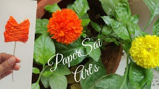 Crepe paper flowers for decoration at home Handmade Flores de papel crepe DIY PaperSaiarts [upl. by Enaols]