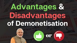 Advantages amp Disadvantages of Demonetisation  IAStube [upl. by Imim445]