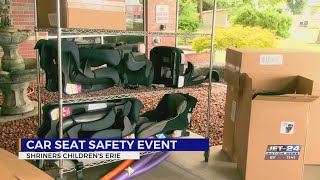 Shriners hosts car seat safety check in light of National Child Passenger Safety Month [upl. by Naaitsirhc237]