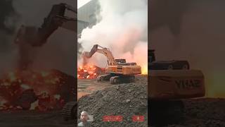 volcano crater drilling excavator explore hitachi jcb bulldozer bgmi subscribe shortvideo [upl. by Beka]