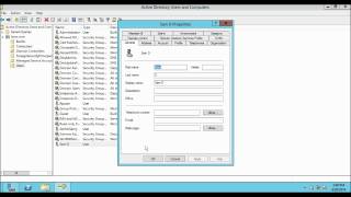 How to Create a Domain User Account in windows server 2012 [upl. by Ecneitap]