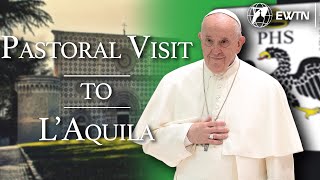 LIVE  Pope Francis pastoral visit to L’Aquila Italy  August 28th 2022 [upl. by Tiras]