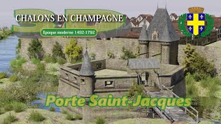 Porte SaintJacques de Châlons en Champagne 3D [upl. by Sydelle218]