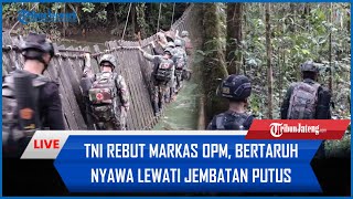 🔴 Bertaruh Nyawa di Jembatan Putus Pasukan Yudha Sakti Baku Tembak Lawan OPM di Tengah Hutan [upl. by Annanhoj]