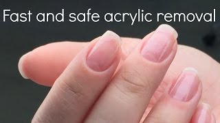 How to remove acrylic nails fast and safe  Nail tech secrets by nailcou [upl. by Haff]