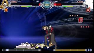 BBCF Terumi 6C Cross under Overhead Troll Finisher [upl. by Naugan]