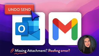 How to Undo Sent Email in Outlook amp Gmail  Save yourself from Missing Attachments amp Proofing Errors [upl. by Ennahtebazile]