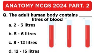 20 Most Likely AnatomyPhysiology MCQS For Nursing Medicine Pharmacy council [upl. by Arayt203]