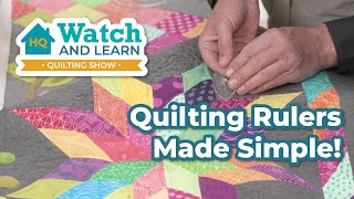 Quilting ruler techniques you didnt know you needed  HQ Watch amp Learn Quilting show Episode 10 [upl. by Ulita]