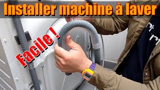 Installer une machine à laver  raccordements et installation de A à Z [upl. by Ijneb]