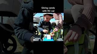 FPV RC Car Gives Away Candy [upl. by Tiloine871]