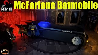 McFarlanes DC Direct BTAS Batmobile Blue Batman The Animated Series 112 Action Figure Review [upl. by Ailecnarf701]