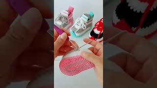 Crosia design baby shoesshortvideo [upl. by Shutz]