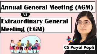 AGM vs EGM  Difference Between Annual General Meeting vs Extraordinary General Meeting  AGM  EGM [upl. by Akila347]