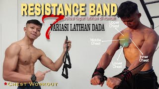 LATIHAN DADA CUMA MODAL RESISTANCE BAND latihandirumah latihandada resistancebands [upl. by Casimire]