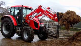 Zetor UK testing of Forterra 115 with Zetor System loader 260SLi  with The Farmers Guardian [upl. by Yahs]