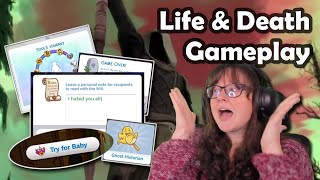 Game over The game has just begun  Life amp Death Game play Trailer Reaction  The Sims 4 [upl. by Erdnoed131]