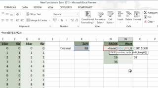 Excel 2013  BASE  Neue Funktion [upl. by Kynthia238]