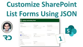 Customize SharePoint List Forms using JSON Formatting 1 [upl. by Onairelav]