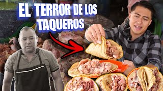 El RETO de CARNITAS el quotGÜEROquot 🌮  Tacos GIGANTES de Medio Kilo 🇲🇽🔥 [upl. by Nakada]