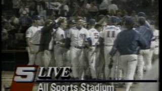 KOCO Flashback Mick Cornett calls game winning home run [upl. by Yelnet]