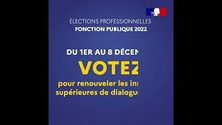 Votez pour renouveler les instances supérieures de dialogue social [upl. by Eelyr]