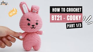 335  BT21  Cooky Bunny Amigurumi 13  Crochet Amigurumi  Beginners Tutorial  AmiSaigon [upl. by Rabkin]