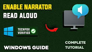 How to Enable Narrator Read Aloud in Windows  Full Guide [upl. by Hyacinth]