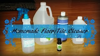 DIY Natural Floor Tile Spray Cleaner Recipe [upl. by Federico663]