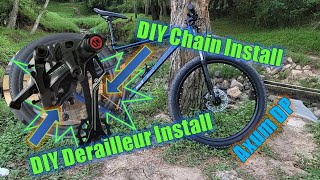 Schwinn Axum DP Stage 1 Budget Upgrades Part 2  Derailleur and Chain Install DIY limited tools [upl. by Bridie966]