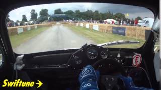 Swiftune powered Fiat 500 Cholmondeley Pageant of power 2015 [upl. by Rowney150]