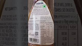 Veeba Sweet Chilly sauce Nutrition label amp Review II shorts junkfood sauce nutrition [upl. by Lillis]