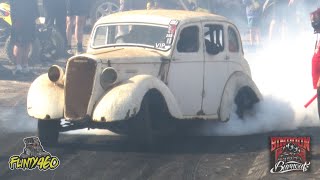 LS1 1934 MORRIS quotCAPONEquot AT BINDOON BURNOUTS [upl. by Atiuqa396]