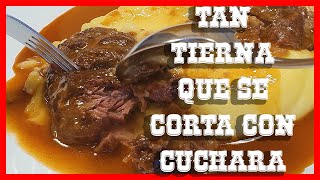 RECETA de CARRILLADA de CERDO en SALSA SUPER TIERNA MUY FACIL 🐷 🍷 [upl. by Ettenav]