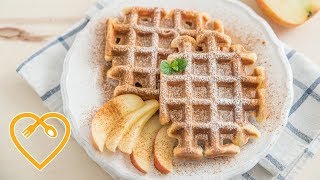 Apfel Zimt Waffeln  Waffel Rezepte zum Abnehmen  Mein gesunder Ernährungsplan [upl. by Welton923]