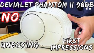 Devialet Phantom II 98dB Unboxing and First Impressions [upl. by Castra824]