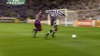 Goal Faustino Asprilla Newcastle FC vs FC Barcelona 17091997 [upl. by Eceryt]