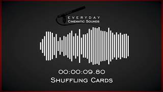 Shuffling Cards  HQ Sound Effects [upl. by Zeph436]