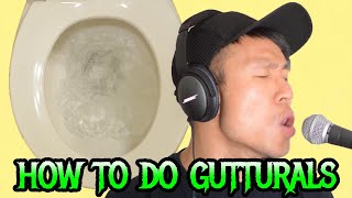 How to do Gutturals Metal Scream Tutorial [upl. by Nepil]