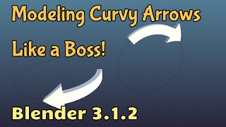 Model Curvy Arrow Like a Boss 😎 Blender 312 [upl. by Etsyrk]