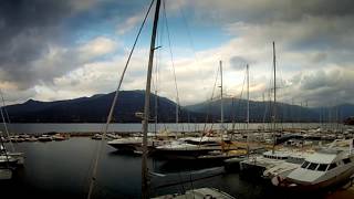 Le port et la plage de Propriano en Corse golfe du Valinco en Timelapse chronophotographie [upl. by Petromilli]